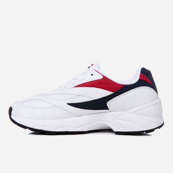 Fila Venom 94 Men's Lifestyle Shoes - White/Navy/Red,NZ 452-72319